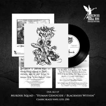 MURDER SQUAD Human Genocide / Blackness Within 7"EP BLACK , PRE-ORDER [VINYL 7"]